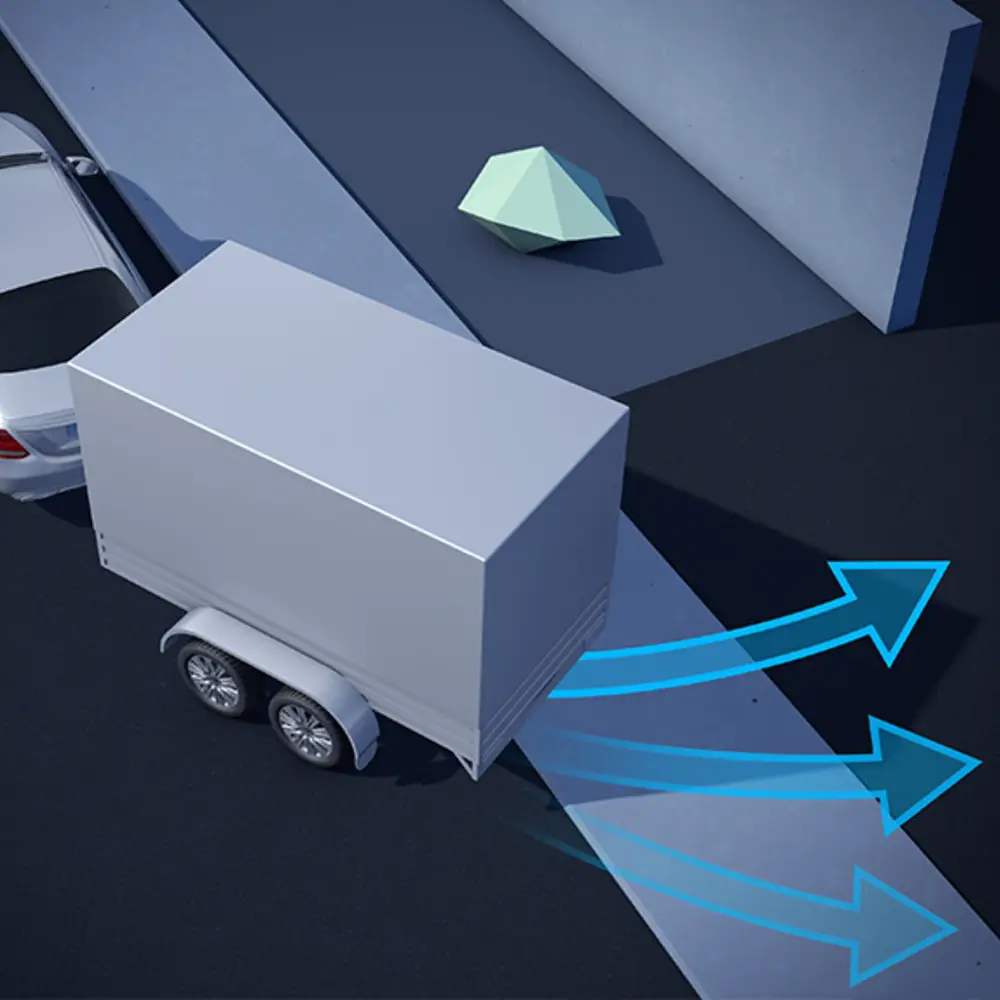 Система допомоги маневрування з причепом