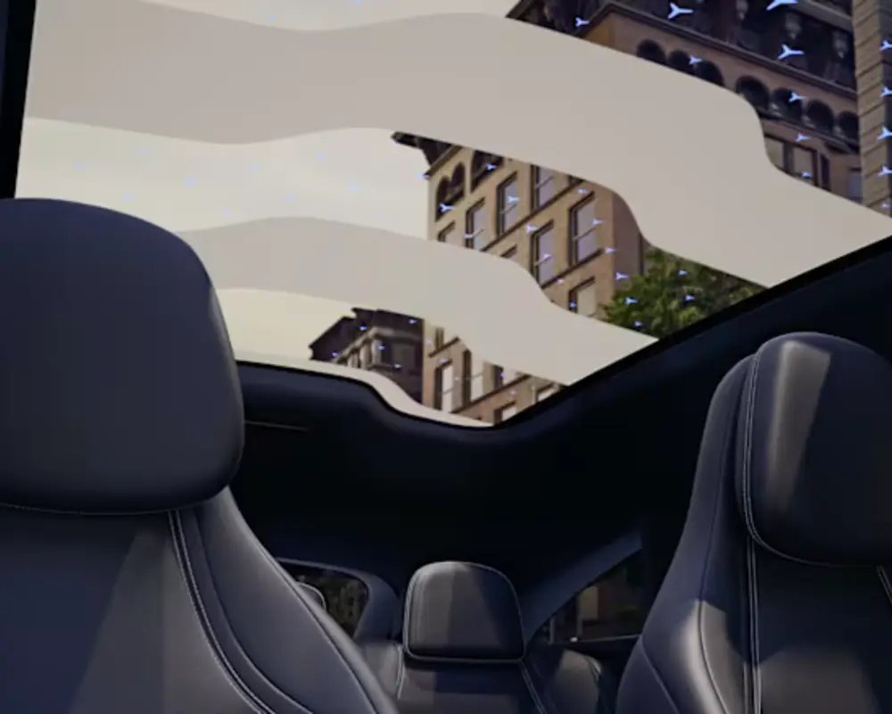 Естетична підсвітка панорамного даху