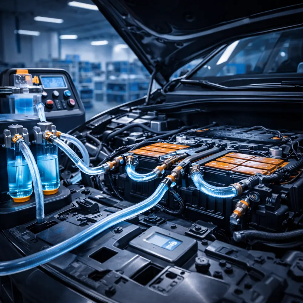 Промивка системи охолодження електромобіля