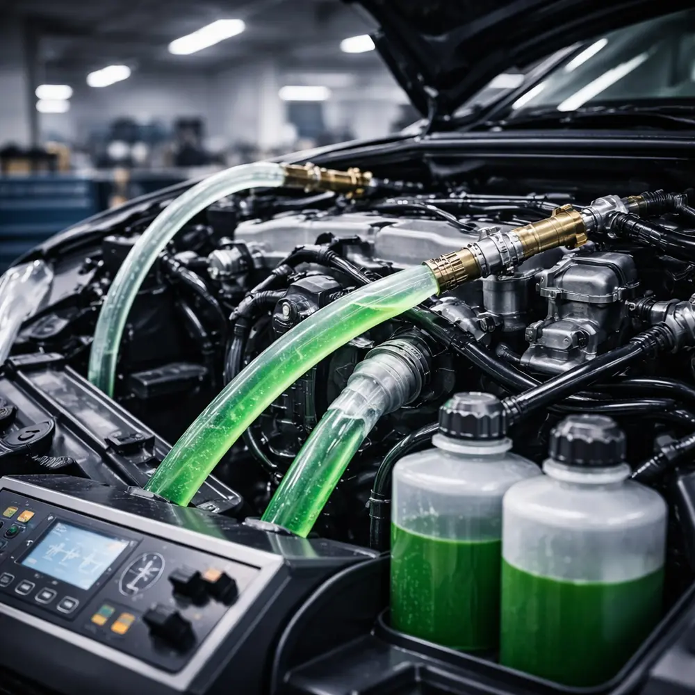 Промивка системи охолодження двигуна і радіатора пічки салону