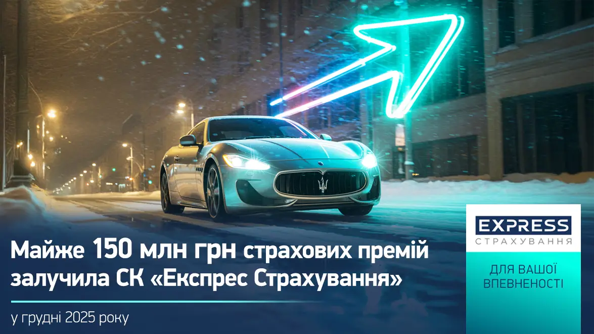 У грудні обсяг страхових премій СК «Експрес Страхування» зріс на 63%